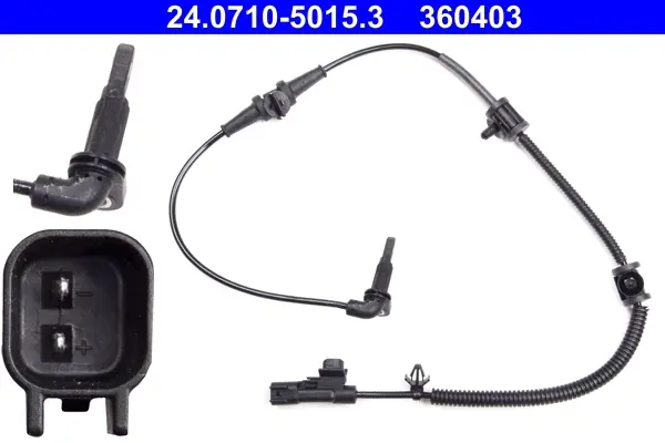 Датчик ABS передн лів/прав CHEVROLET MALIBU OPEL INSIGNIA A, INSIGNIA A COUNTRY SAAB 9-5 1.4-2.8 07.08- ATE 24.0710-5015.3 (фото 1)