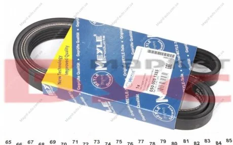 Ремень генератора, Opel Astra 1.2/1.4 /Corsa 1.0/1.2/1.4 00- MEYLE 050 005 1355
