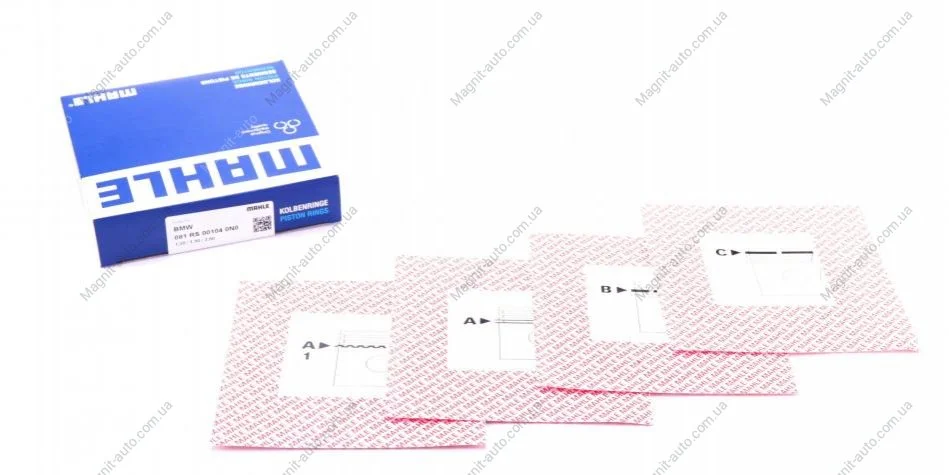 Комплект колец на поршень MAHLE / KNECHT 081RS001040N0 (фото 1)