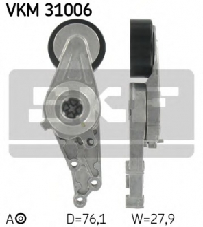 Натягувач ременя AUDI/SEAT A4/A6/Exeo "1,6/2,0L "00>> SKF VKM 31006 (фото 1)