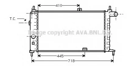 Радиатор AVA COOLING OL 2066