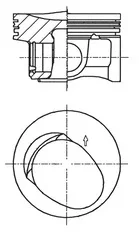 Поршень 41 257 600 KOLBENSCHMIDT 41257600