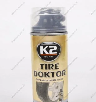 Средство для аварийной герметизации (вулканизации) шин / TIRE DOKTOR 400ML K2 B310
