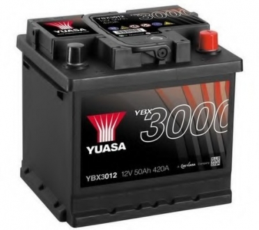 Стартерная аккумуляторная батарея YUASA YBX3012 (фото 1)