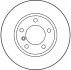 Диск тормозной (1 шт.).) BMW 316i/316i Compact/316i Coupe/316i Touring/318d Compact/318 TRW DF1537 (фото 2)