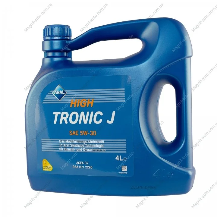 Масло 4L Aral HighTronic J SAE 5W-30 (PSA B71 2290/Fiat 9.55535-S1) ARAL 1555F7 (фото 1)