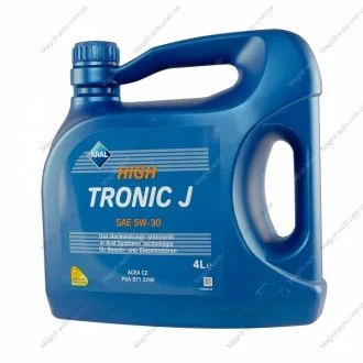 Масло 4L Aral HighTronic J SAE 5W-30 (PSA B71 2290/Fiat 9.55535-S1) ARAL 1555F7
