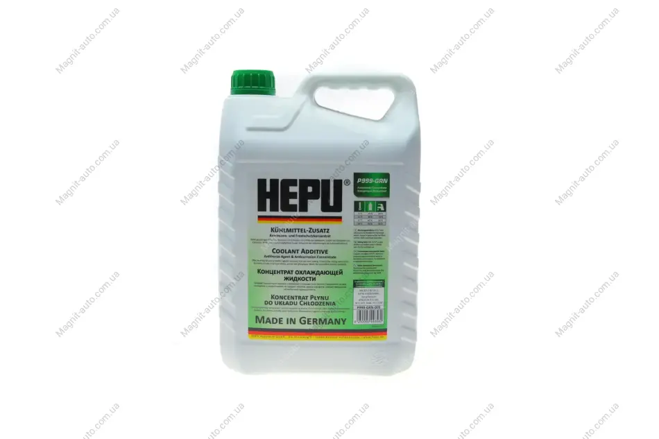 Антифриз P999-GRN 5л HEPU P999-GRN-005 (фото 1)