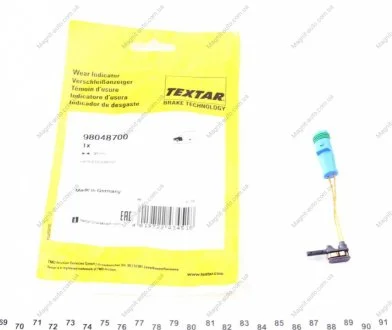 Датчик зноcу колодок TEXTAR 98048700