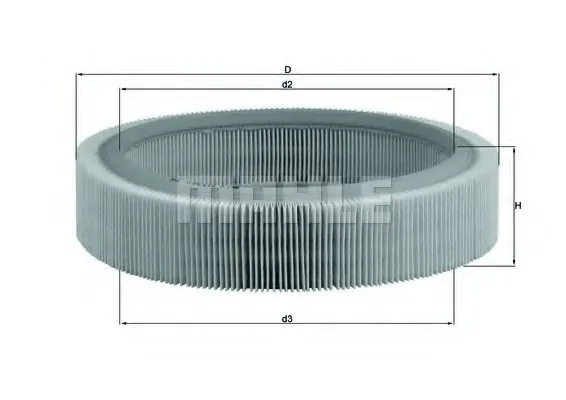 Воздушный фильтр KNECHT MAHLE / KNECHT LX317 (фото 1)