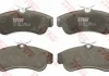 Комплект гальмівних колодок переднього., NISSAN ALMERA II, PRIMERA 1.5-2.0LPG 06.90-11.06 TRW GDB3271 (фото 2)