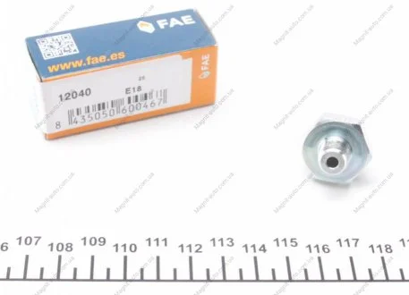Датчик давления масла (0,5Бар, 1 pin, черный) FORD TRANSIT, TRANSIT TOURNEO 2.5D 12.85-12.00 FAE 12040