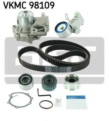 Комплект ремня ГРМ с водяным насосом (произ-во) SKF VKMC 98109 (фото 1)