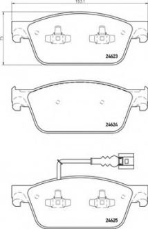 Гальмiвнi колодки к-кт. BREMBO P85 141