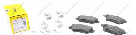 Комплект тормозных колодок переднего., FORD B-MAX, FIESTA, FIESTA VI, TOURNEO COURIER B460, TRANSIT COURIER B460 1.0-1.6D 06.08-12.23 TEXTAR 2513402