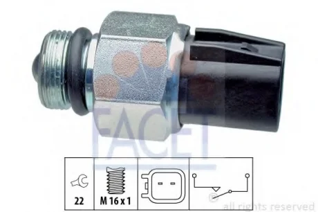 Включатель заднего хода FACET 7.6267