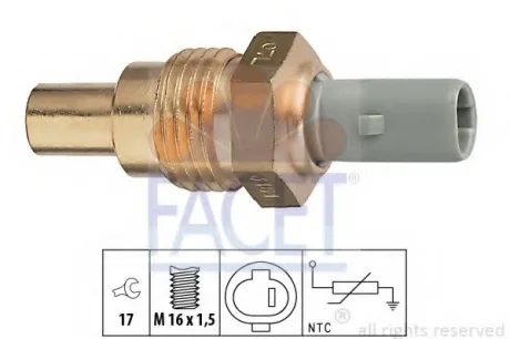 Датчик температуры охлаждающей жидкости Toyota HiLux (96-) Facet FACET 7.3161