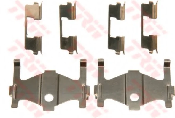 Монтажный набор тормозных колодок HYUNDAI COUPE I, COUPE II, ELANTRA III, ELANTRA V, LANTRA II, TIBURON KIA CERATO I NISSAN MAXIMA III 1.5-3.0 10.88-12.16 TRW PFK559 (фото 1)