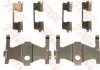 Монтажный набор тормозных колодок HYUNDAI COUPE I, COUPE II, ELANTRA III, ELANTRA V, LANTRA II, TIBURON KIA CERATO I NISSAN MAXIMA III 1.5-3.0 10.88-12.16 TRW PFK559 (фото 1)