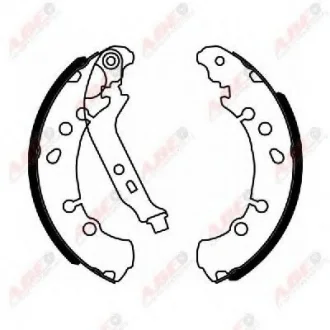 Тормозные колодки, барабанные ABE C02079ABE
