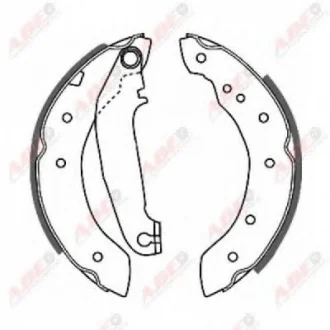 Тормозные колодки, барабанные ABE C0V002ABE