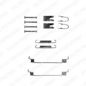 Монтажный набор тормозной колодки (AP LOCKHEED) FORD FIESTA, FIESTA IV, FIESTA V, FUSION, KA, PUMA, STREET KA MAZDA 121 III, 2, 3 1.0-2.3 08.95-12.12 Delphi LY1291