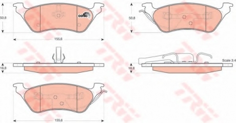 Гальмівні колодки, дискові TRW GDB4130