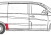 Ремонтная часть крыла задних прав (передняя часть, короткая модель) MERCEDES VITO / VIANO W639 09.03-10.10 BLIC 6504-03-3542572P (фото 2)