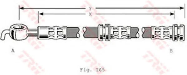 Гальмівний шланг TRW PHD347 (фото 1)