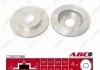 Диск гальмівний передн лів/прав MITSUBISHI GALANT V, GALANT VI, SPACE, TREDIA 1.8-2.4 06.84-12.92 ABE C35037ABE (фото 1)