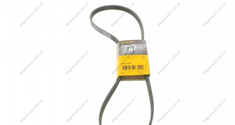 Поликлиновый ремень (5PK1270) MERCEDES A (W168) ABARTH 124 SPIDER CITROEN BX FIAT 124 SPIDER PEUGEOT 309 II, 405 I PORSCHE CARRERA GT 1.4-5.7 06.87- Contitech 5 PK 1270 (фото 1)
