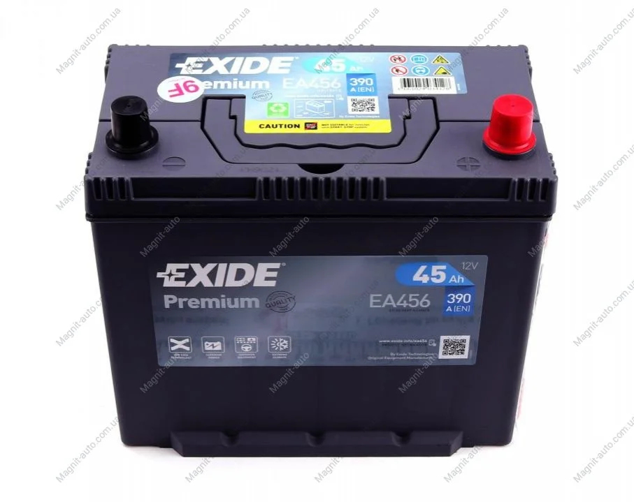 Стартерная батарея (аккумулятор) EXIDE EA456 (фото 1)