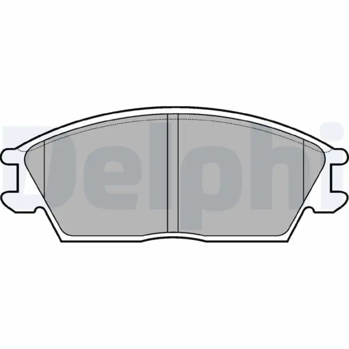Гальмівні колодки дискові HYUNDAI Eccent/Lantra/Exel/Pony "90-99 Delphi LP704 (фото 1)