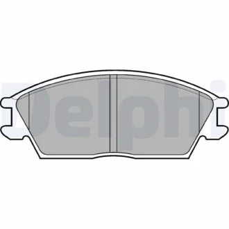 Гальмівні колодки дискові HYUNDAI Eccent/Lantra/Exel/Pony "90-99 Delphi LP704