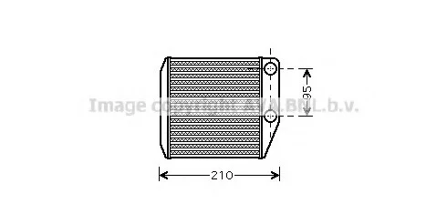 Радіатор обігрівача салону Fiat Doblo Combo 10> (FTA6313) AVA AVA COOLING FTA 6313 (фото 1)
