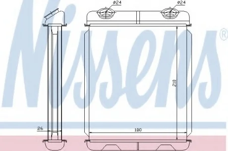 Радиатор отопителя салона RENAULT ESPACE (2003) 2.0 DCI NISSENS 73341