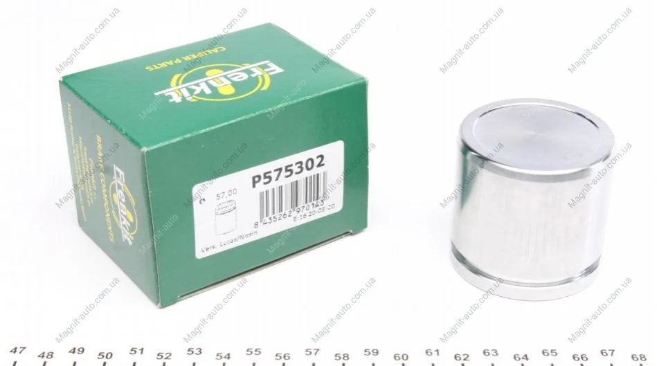 Поршень гальмівного супорта CHRYSLER PT CRUISER,HONDA PRELUDE,CRV,CIVIC,MB C-CLASS COUPE (CL203) 03- FRENKIT P575302 (фото 1)