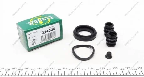 Ремкомплект гальмівного супорту AUDI A 2 NISSAN ALMERA RENAULT MEGANE, SCENIC SEAT AROSA, IBIZA, MAL FRENKIT 234026