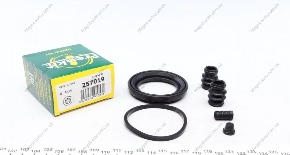 Ремкомплект гальмівного супорту HONDA ACCORD MERCEDES A140-210 (W168) 97 -> NISSAN ALMERA, BLUEBIRD, FRENKIT 257019 (фото 1)