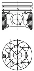Поршень,комплект CITROEN/PEUGEOT/FORD Berlingo,C2,C3,C4,Jumpy,Xsara,Focus,C-Max,Partner,207,308,407 KOLBENSCHMIDT 40179600