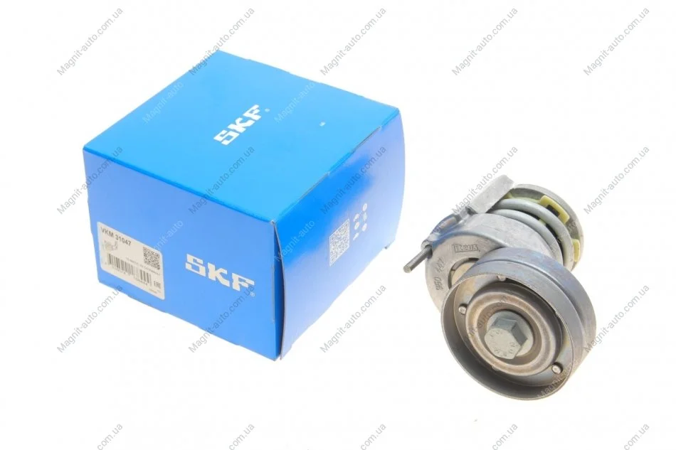 Натягувач ременя AUDI/SEAT/SKODA/VW A3/Leon/Fabia/Octavia/Superb/Golf/Passat/Touran "1,2/1,6L "02>> SKF VKM31047 (фото 1)