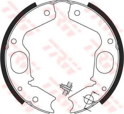 Гальмівні колодки барабанні MITSUBISHI Challenger/L400/Montero/Montero Sport/Pajero/Pajero Sport/Sh TRW GS8695 (фото 1)