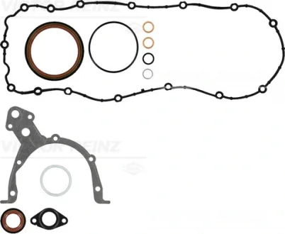 Комплект прокладок блока картера двигуна OPEL Astra F,G,Corsa A,B,Kadett E,Vectra A,B 1,4-1,6 89-03 VICTOR REINZ 08-31226-01