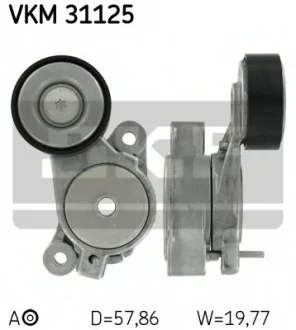 Натягувач ременя AUDI/SEAT/SKODA/VW Fabia/Beetle/Golf/Passat/Polo/Tiguan/Touran "1,4TSI "05>> SKF VKM31125
