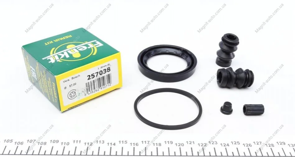 Ремкомпл. супорта перед Mondeo III/Corsa D/Peug 308/3008/Auris/Avensis/Corolla 57mm FRENKIT 257038 (фото 1)