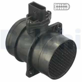 Витратомір повітря FORD/SEAT/VW Galaxy/Alhambra/Leon/Toledo/Golf/Passat/Transporter "98-10 Delphi AF10263-12B1