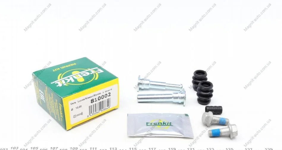 Ремкомплект направляючих супорту HYUNDAI/NISSAN Santa Fe/Sonata III/Maxima J30/Tucson -F/R FRENKIT 810002 (фото 1)
