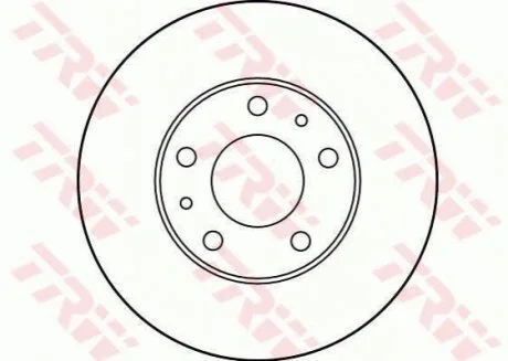 Диск гальмівний (1 шт.).) CITROEN - FIAT - PEUGEOT Jumper 27/Jumper 31/Relay/Relay 1000/ TRW DF2728