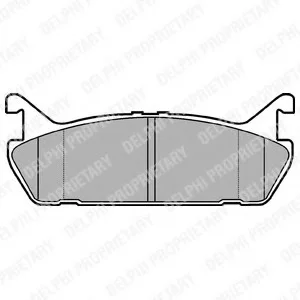 Гальмівні колодки дискові SUZUKI/DAIHATSU/MAZDA Baleno/Applause/MX5/323/RX7 "F "89-02 Delphi LP931 (фото 1)