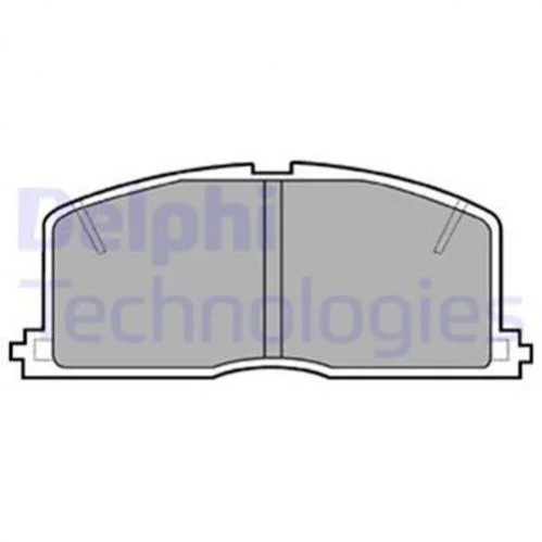 Тормозные колодки дисковые TOYOTA Celica/Corolla/Corona/Camri/Starlet \'\'F\'\'83-03 Delphi LP460 (фото 1)